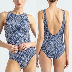 Reyn Spooner High Neck Low Back One Piece Swimsuit